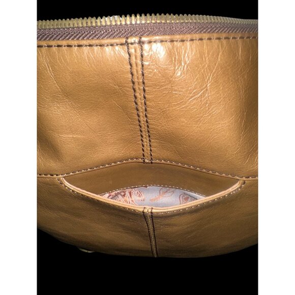 HOBO International The Original Tan Leather Shoulder Bag Large Boho Carryall - Picture 7 of 10
